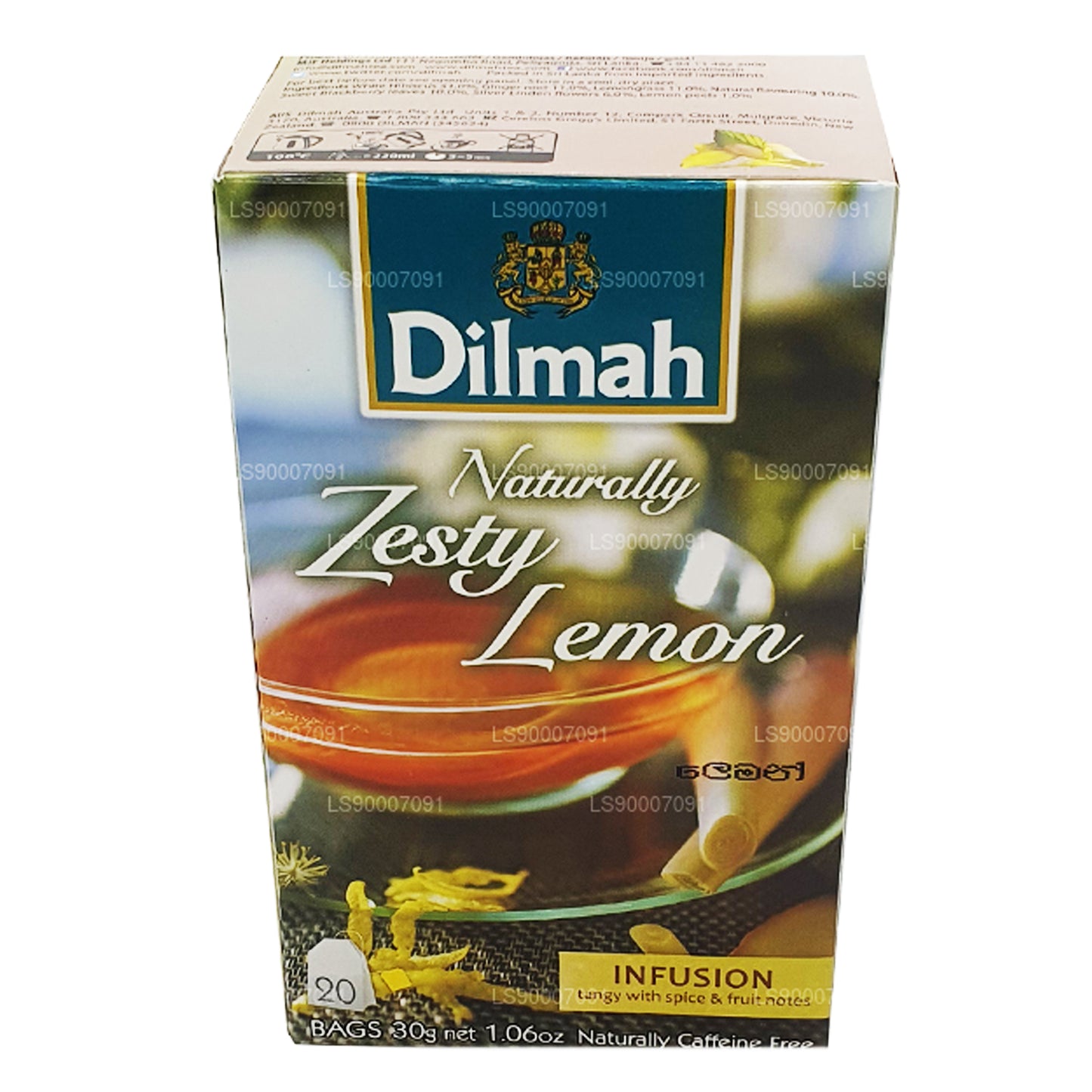 Dilmah Naturally Zesty Lemon (30 g) 20 bolsitas de té