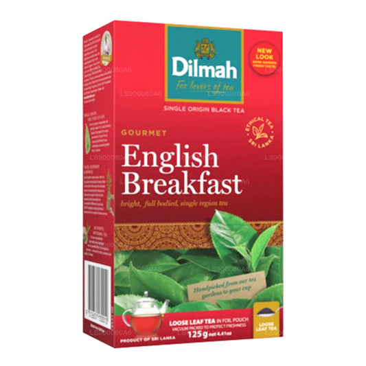 Caja de té de hojas sueltas Dilmah English Breakfast (125 g)