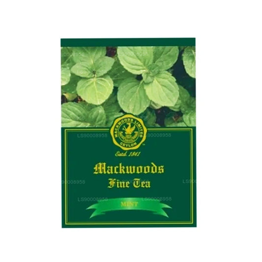Té negro de Ceilán Mackwoods con sabor a menta (50 g), 25 bolsas de té