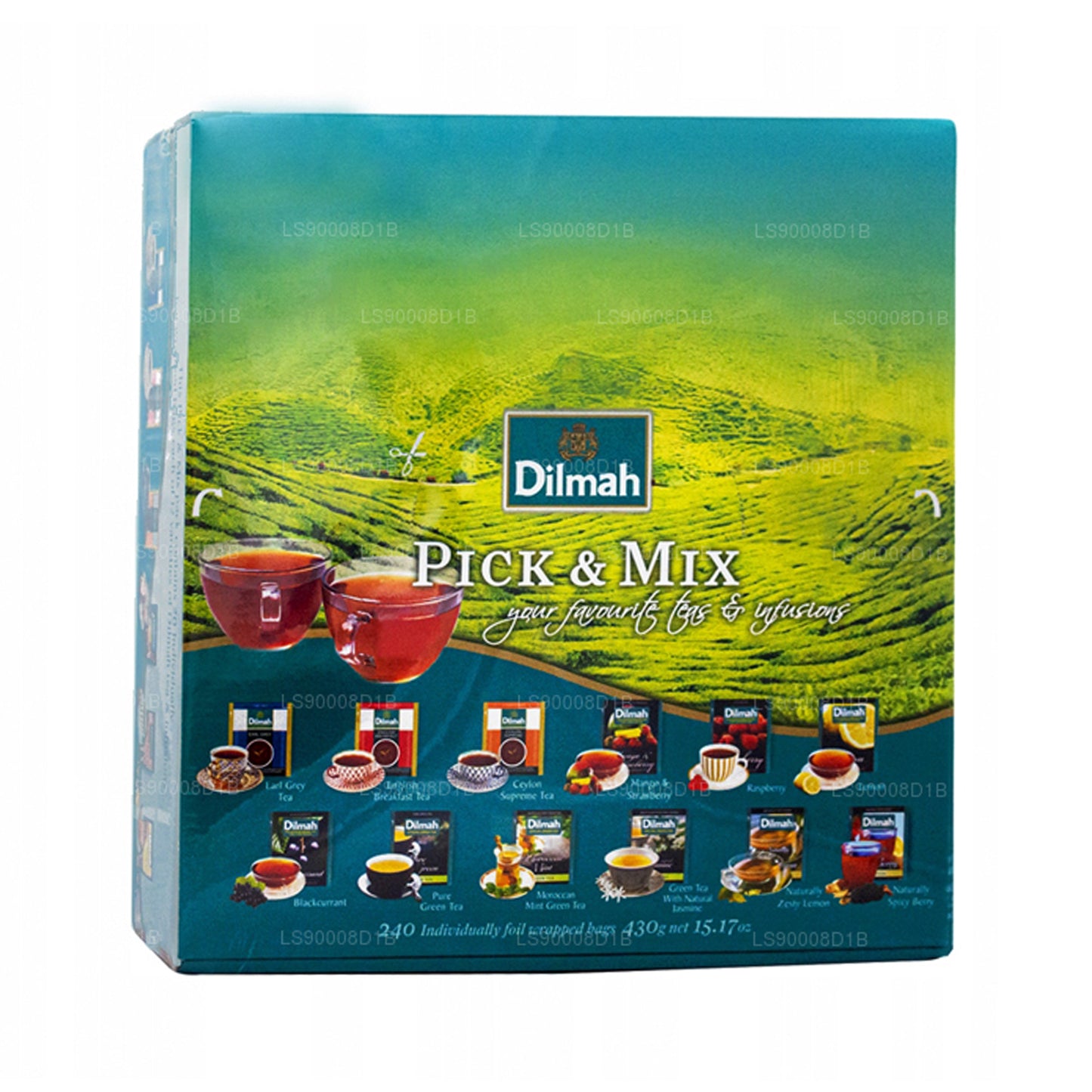 240 bolsitas de té Dilmah Pick and Mix (430 g)