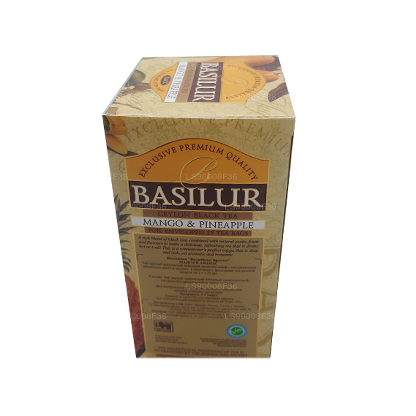 Basilur Magic Fruits Mango y piña (50 g) 25 bolsitas de té