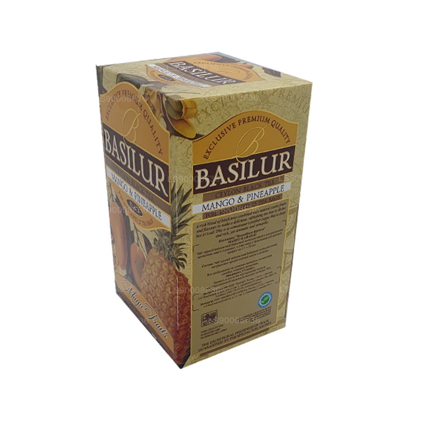 Basilur Magic Fruits Mango y piña (50 g) 25 bolsitas de té