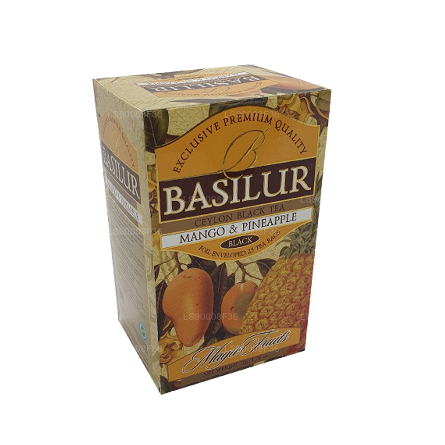 Basilur Magic Fruits Mango y piña (50 g) 25 bolsitas de té