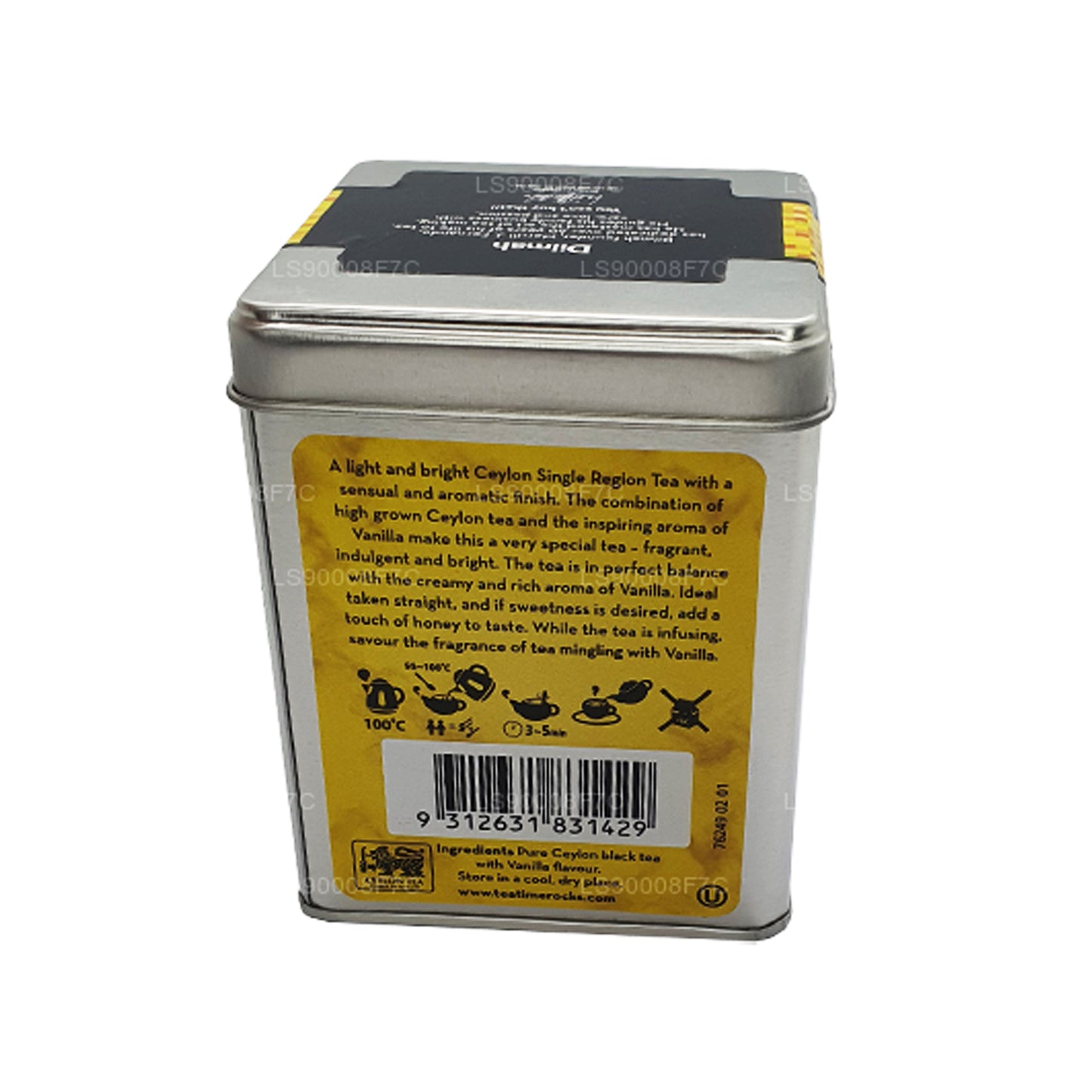 Té de vainilla y ceilán Dilmah T-series (100 g)