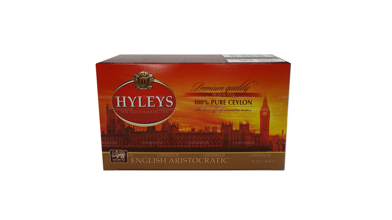 Té negro de alta calidad HYLEYS, 50 bolsitas de té (100 g)