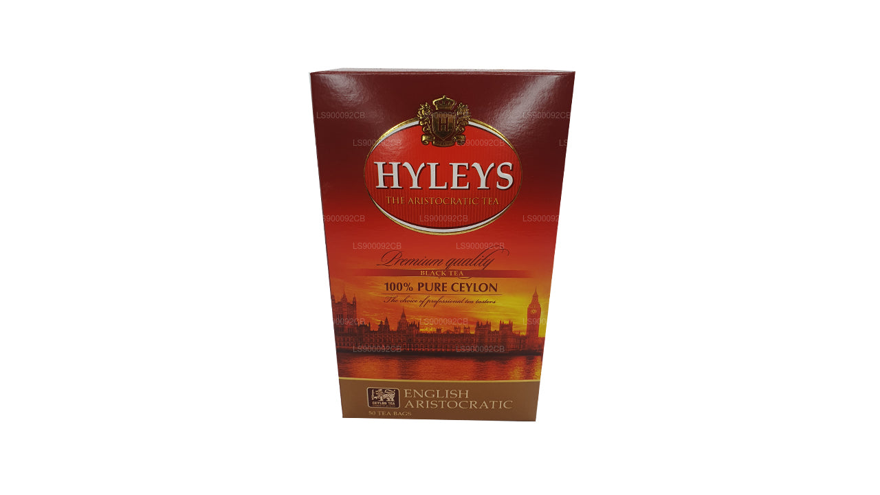 Té negro de alta calidad HYLEYS, 50 bolsitas de té (100 g)