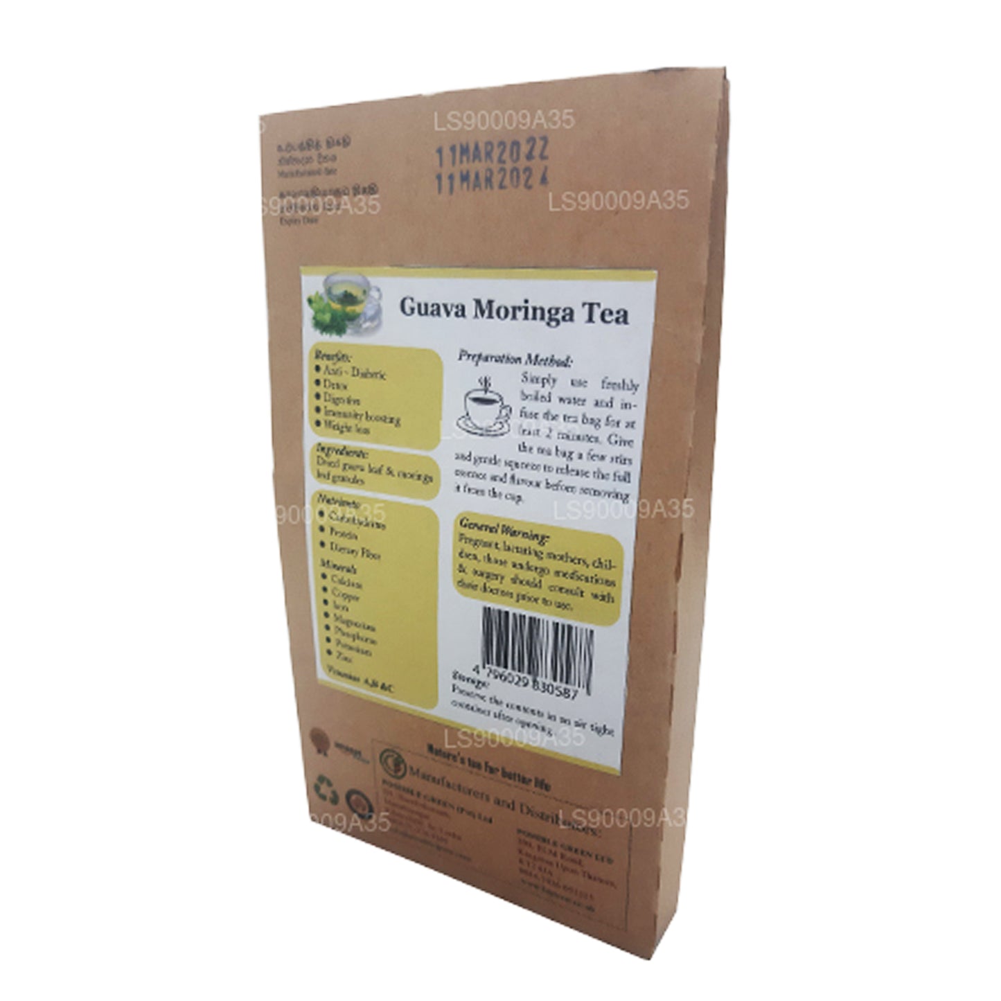 Té de moringa y guayaba Lifetone (30 g)