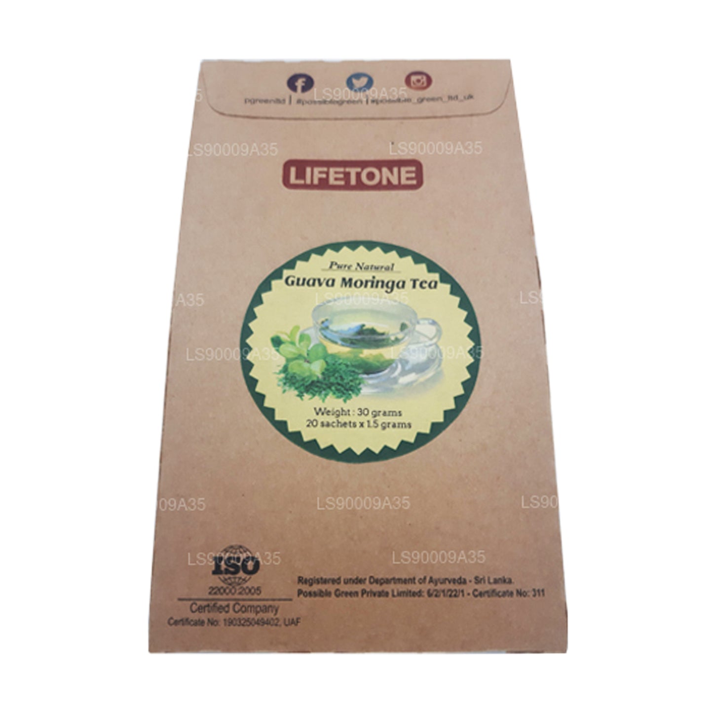 Té de moringa y guayaba Lifetone (30 g)