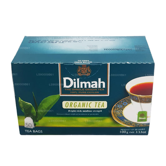 Té orgánico Dilmah (100 g) 50 bolsitas de té