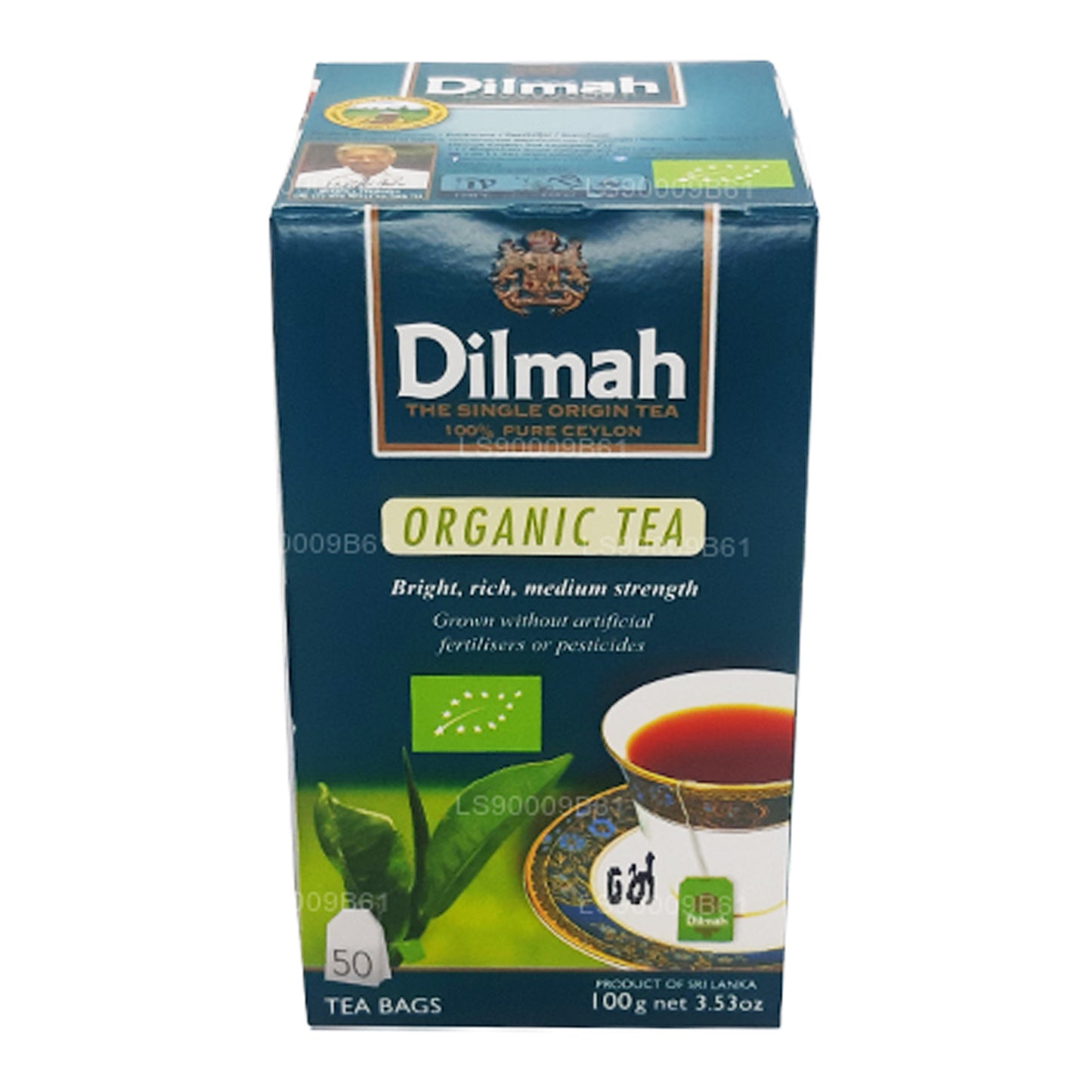 Té orgánico Dilmah (100 g) 50 bolsitas de té