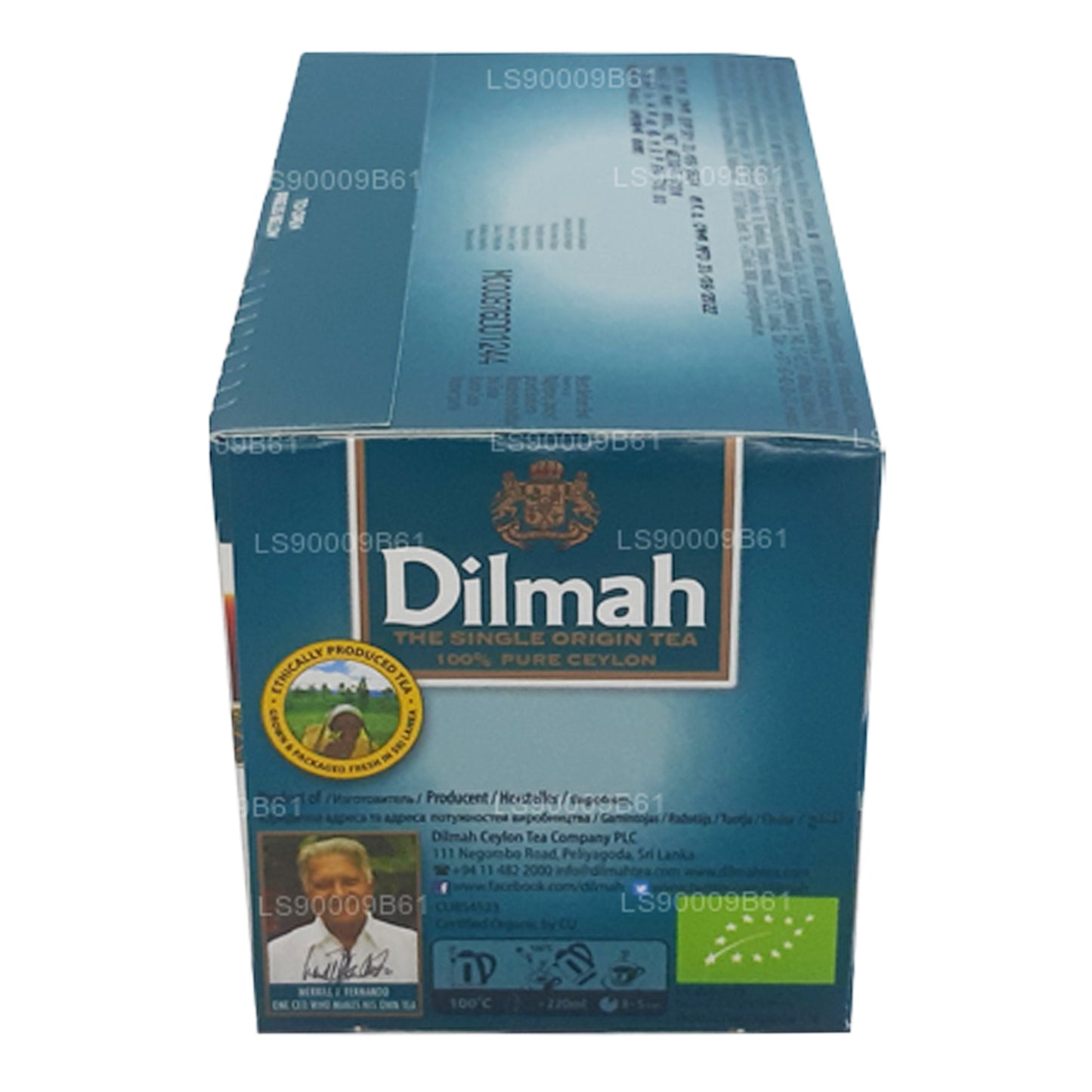 Té orgánico Dilmah (100 g) 50 bolsitas de té