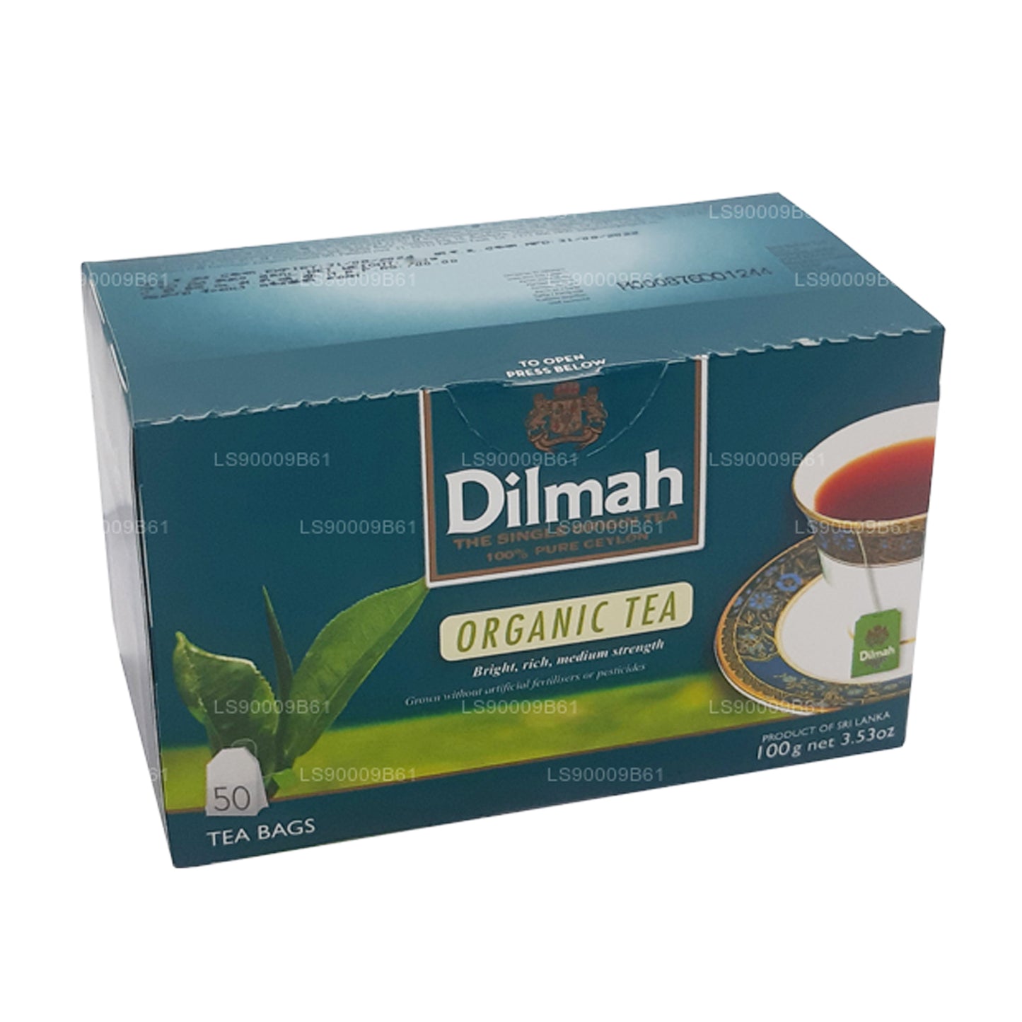 Té orgánico Dilmah (100 g) 50 bolsitas de té