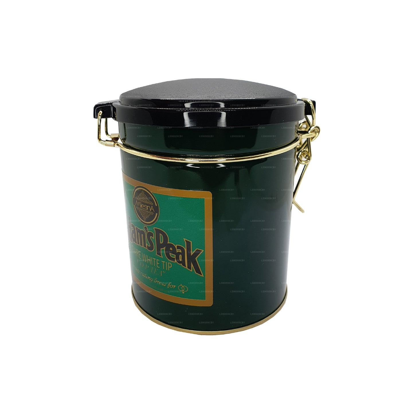 Mlesna Tea Adam's Peak, té de hojas FOP con punta blanca rara en caja de metal (100 g)