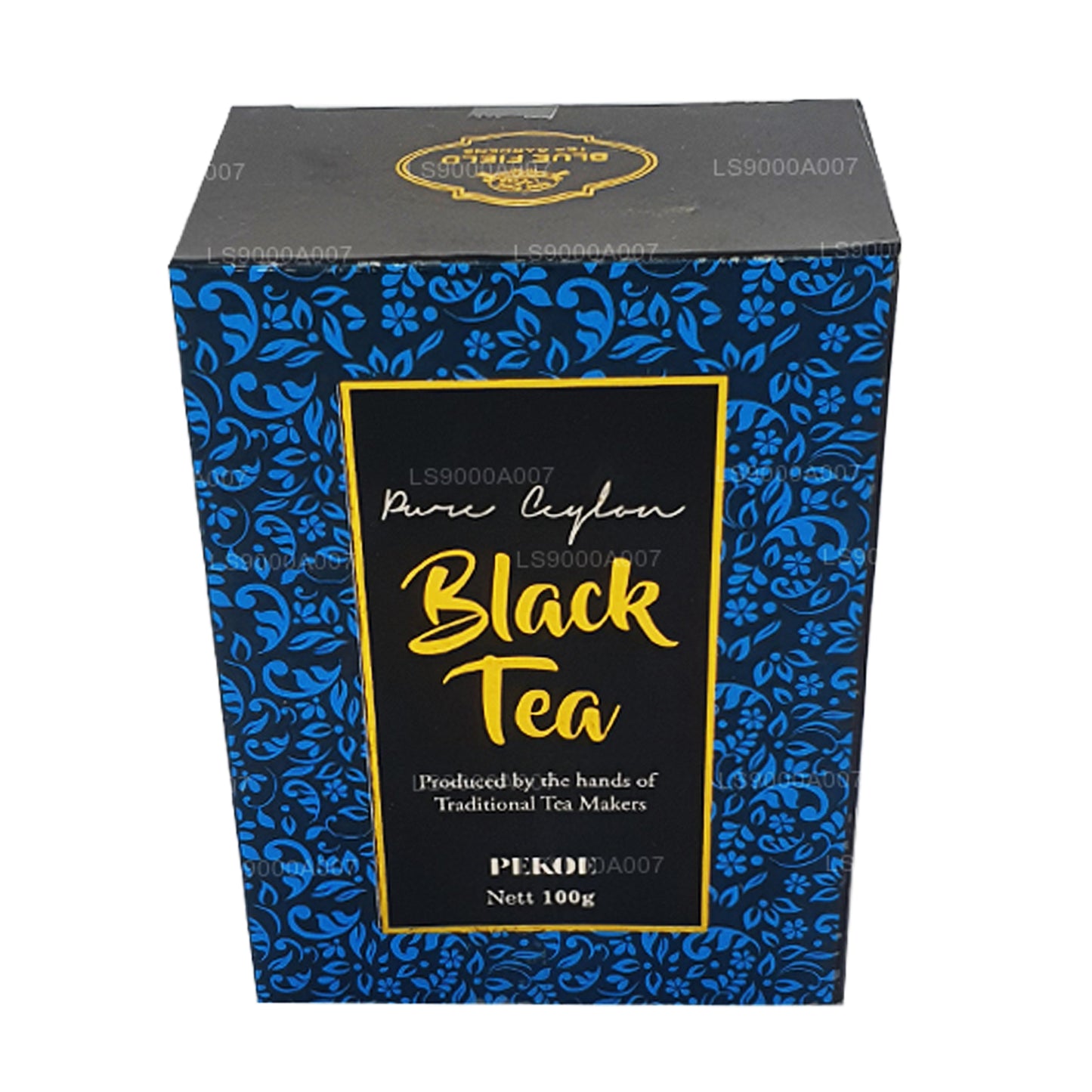 Té negro suelto Blue Field Pure Ceylon de grado PEKOE (100 g)