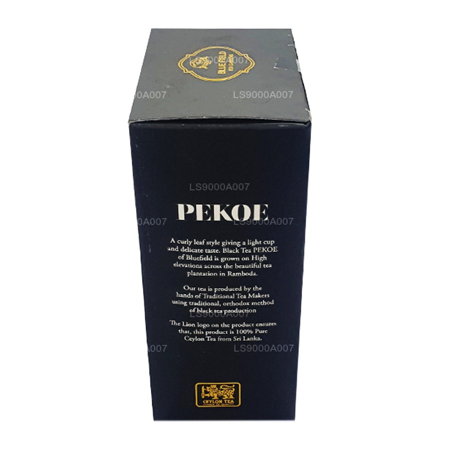 Té negro suelto Blue Field Pure Ceylon de grado PEKOE (100 g)