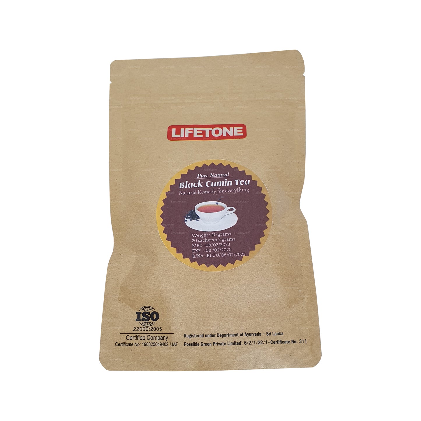 Té de comino negro Lifetone (40 g)