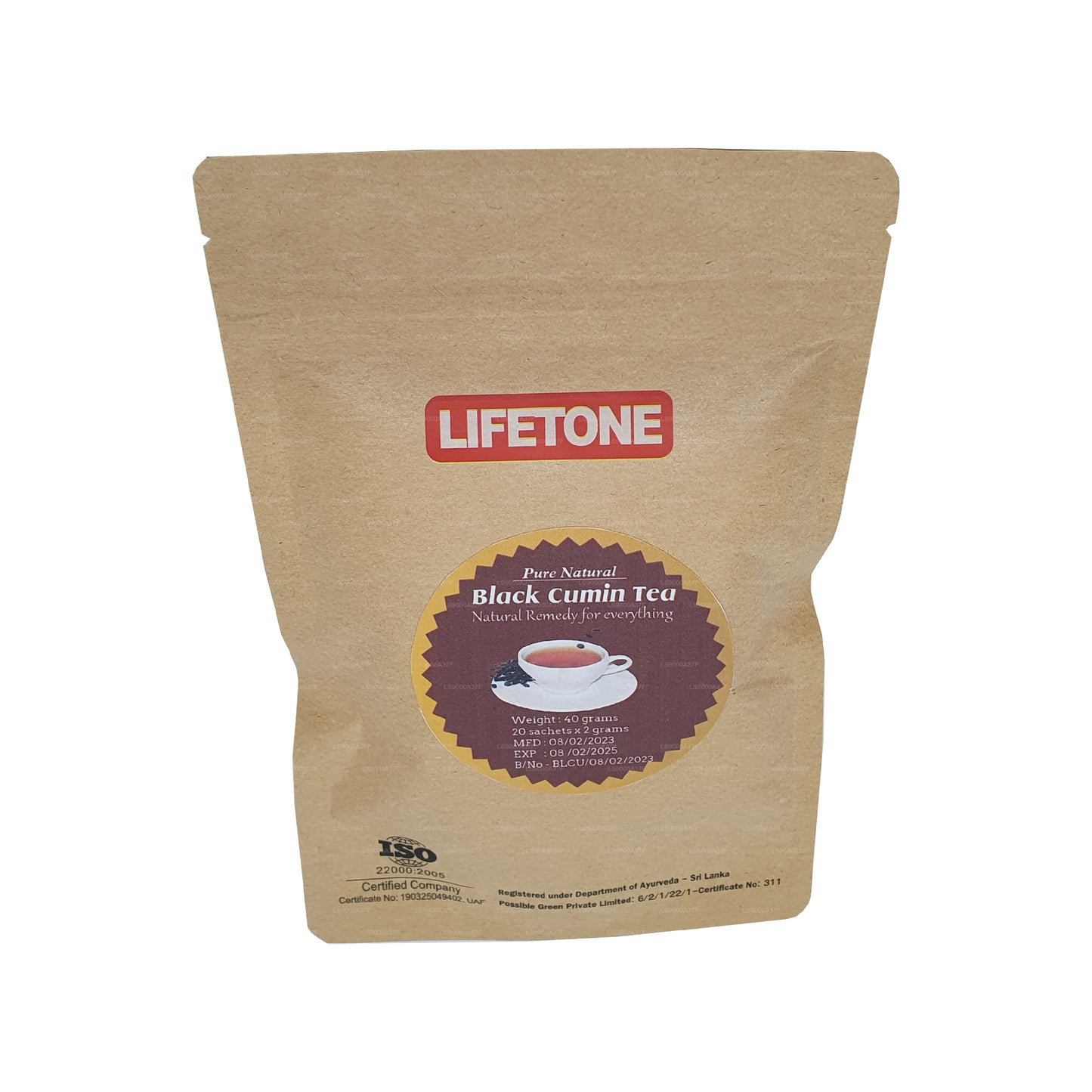 Té de comino negro Lifetone (40 g)