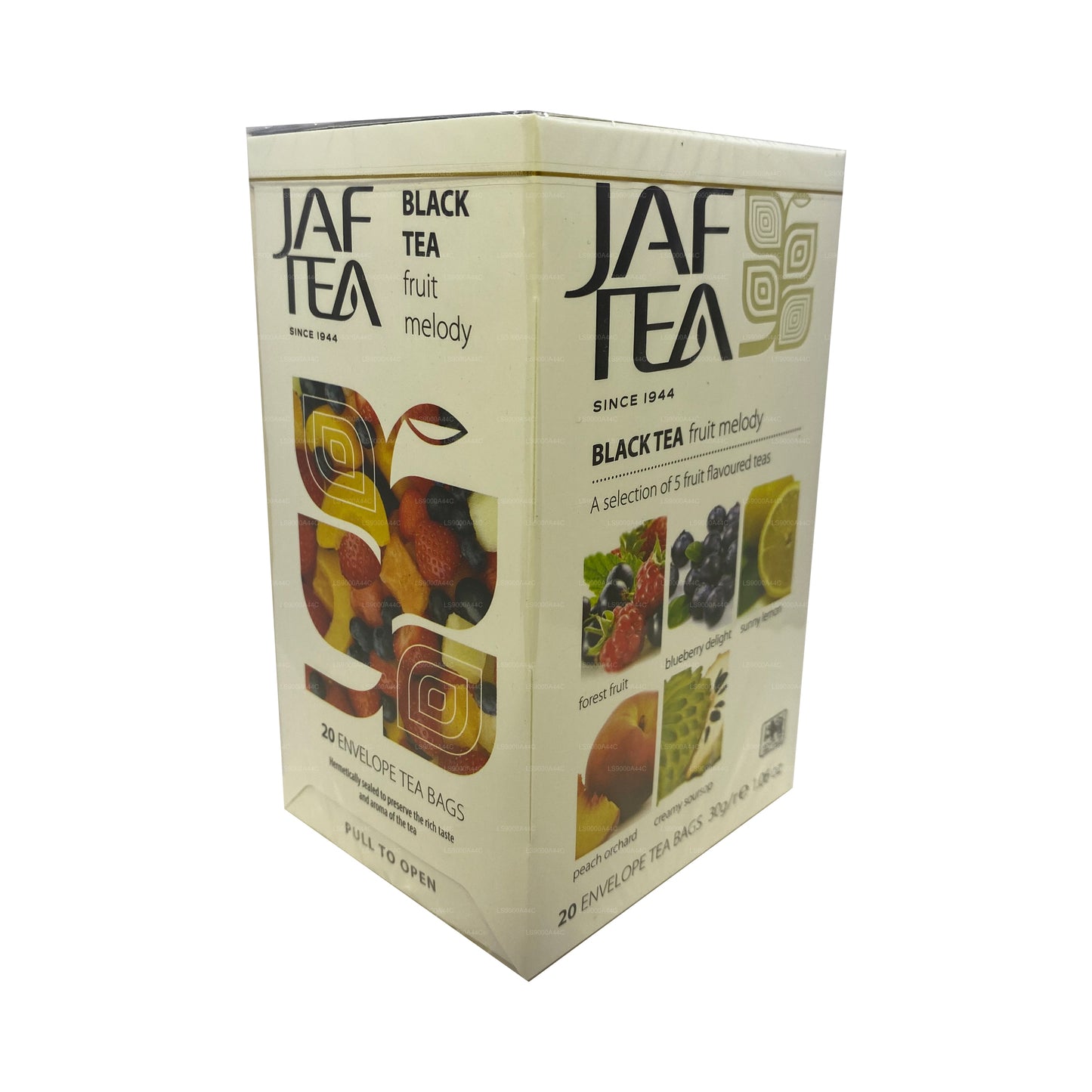 Jaf Tea Pure Fruits Collection Black Tea Fruit Melody (30 g) 20 bolsitas de té