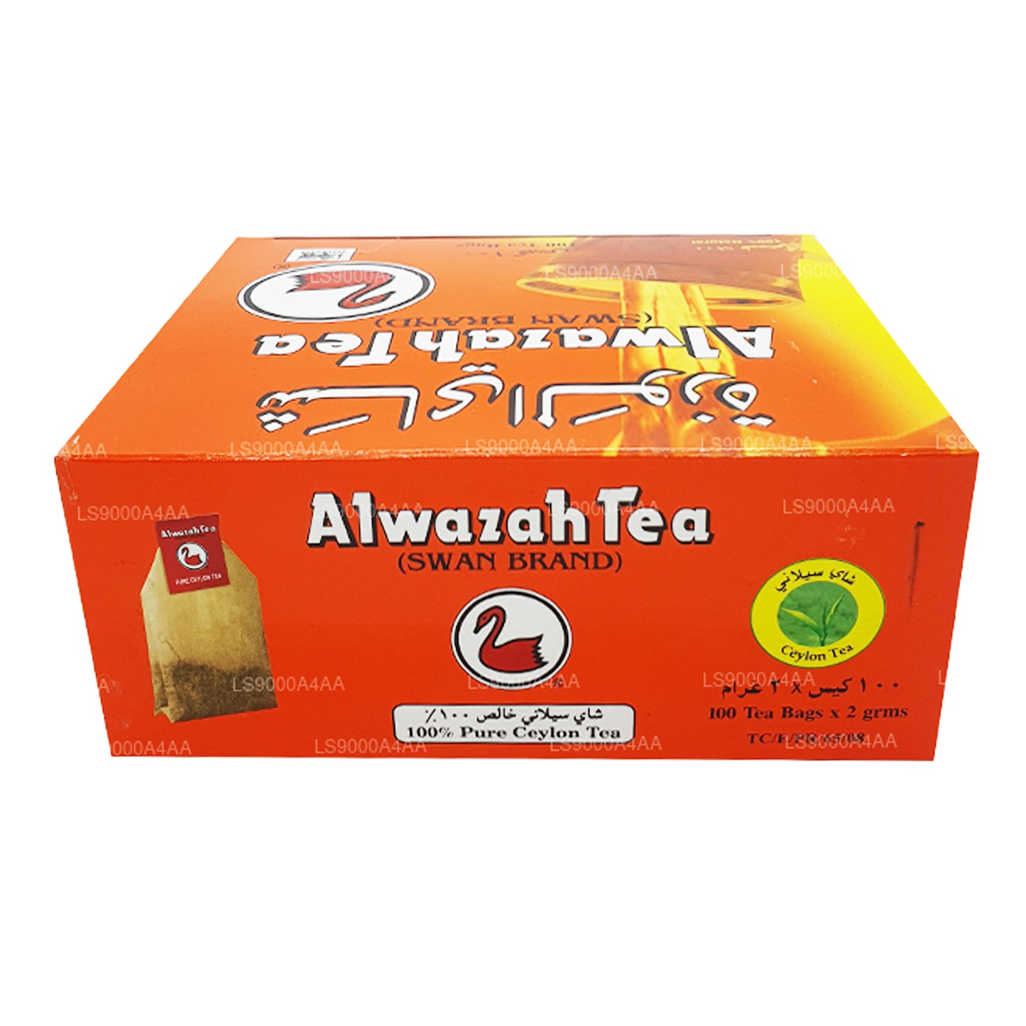 Té negro puro de Ceilán Alwazah, 100 bolsitas de té (200 g)