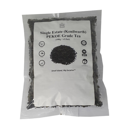 Té negro de Ceilán Lakpura Single Estate (Kenilworth) de grado PEKOE (100 g)