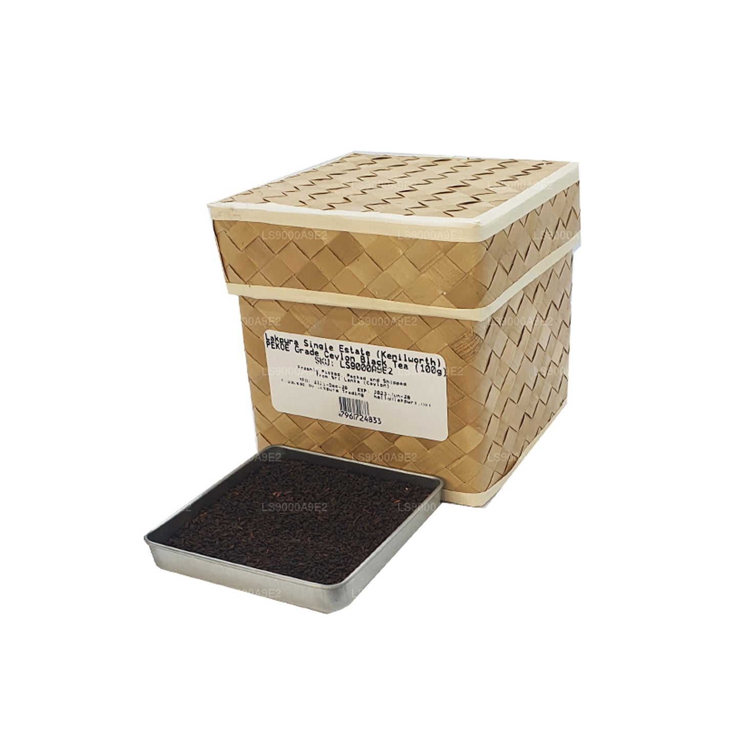 Té negro de Ceilán Lakpura Single Estate (Kenilworth) de grado PEKOE (100 g)