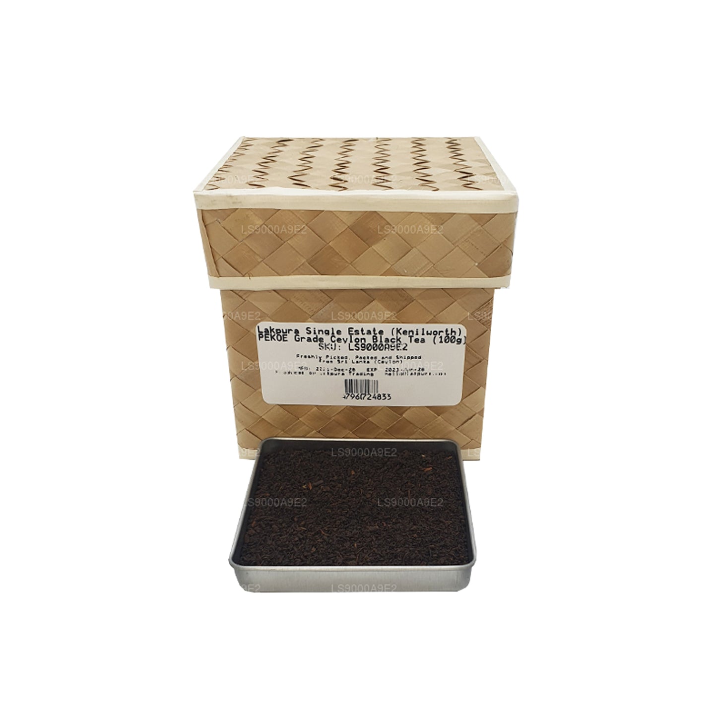 Té negro de Ceilán Lakpura Single Estate (Kenilworth) de grado PEKOE (100 g)