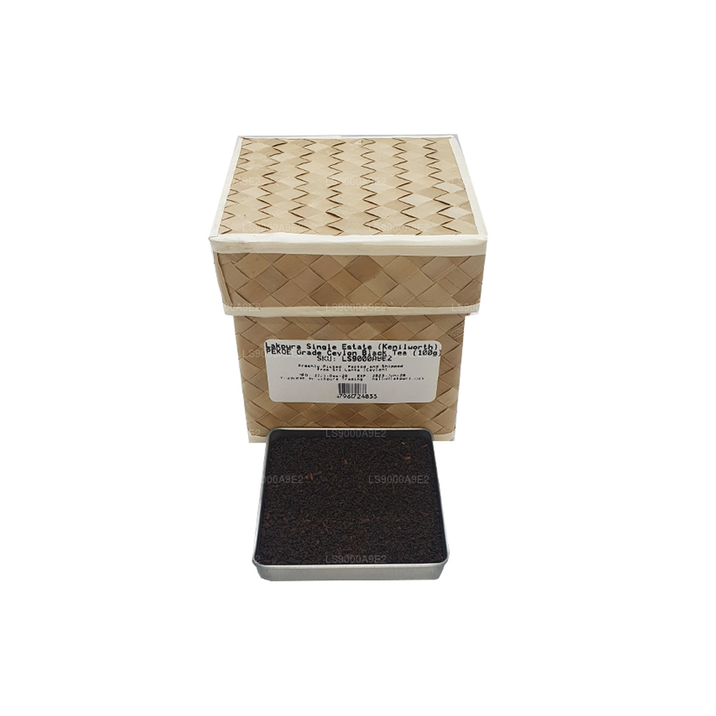 Té negro de Ceilán Lakpura Single Estate (Kenilworth) de grado PEKOE (100 g)