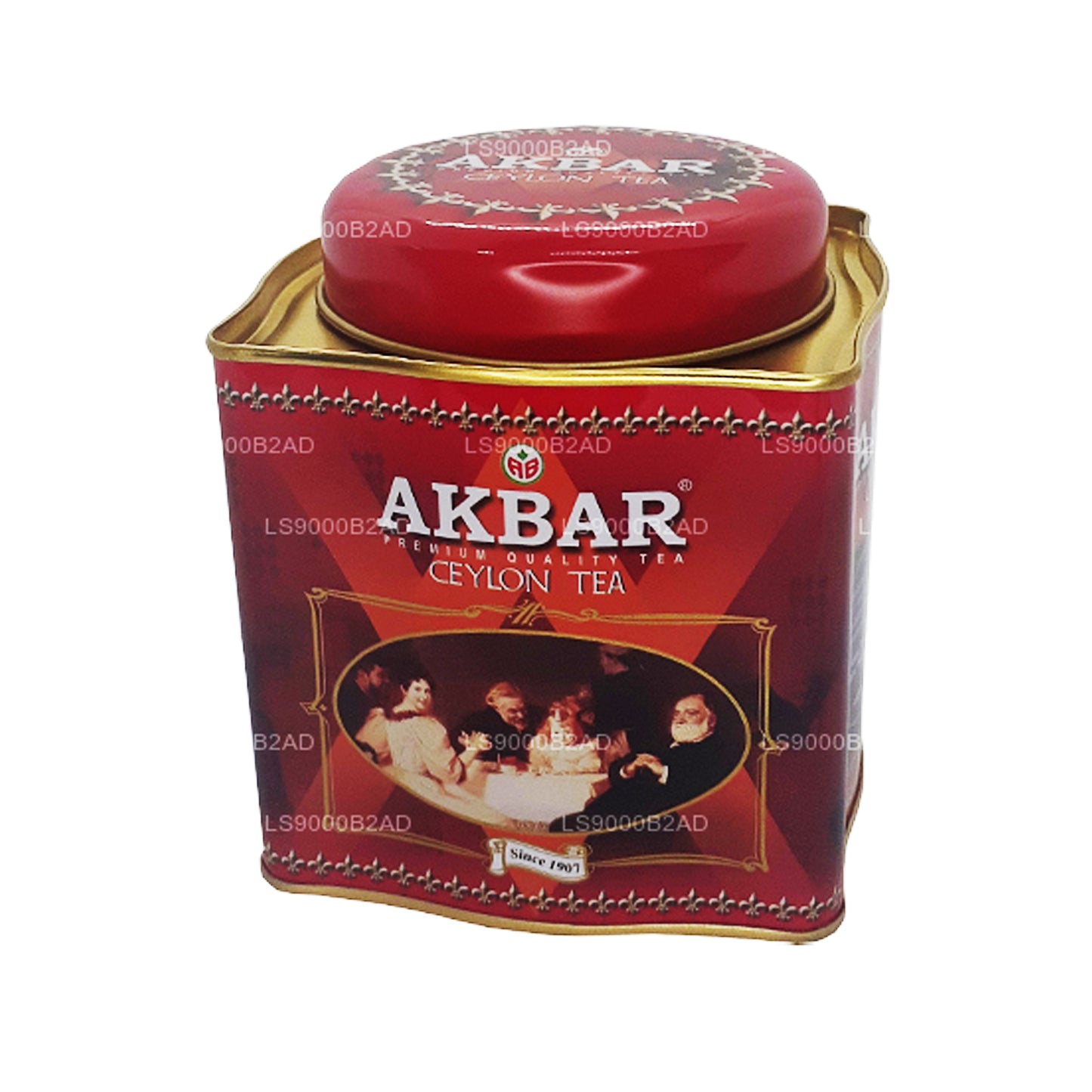 Té de hojas de té de Ceilán Akbar Classic (250 g) en lata