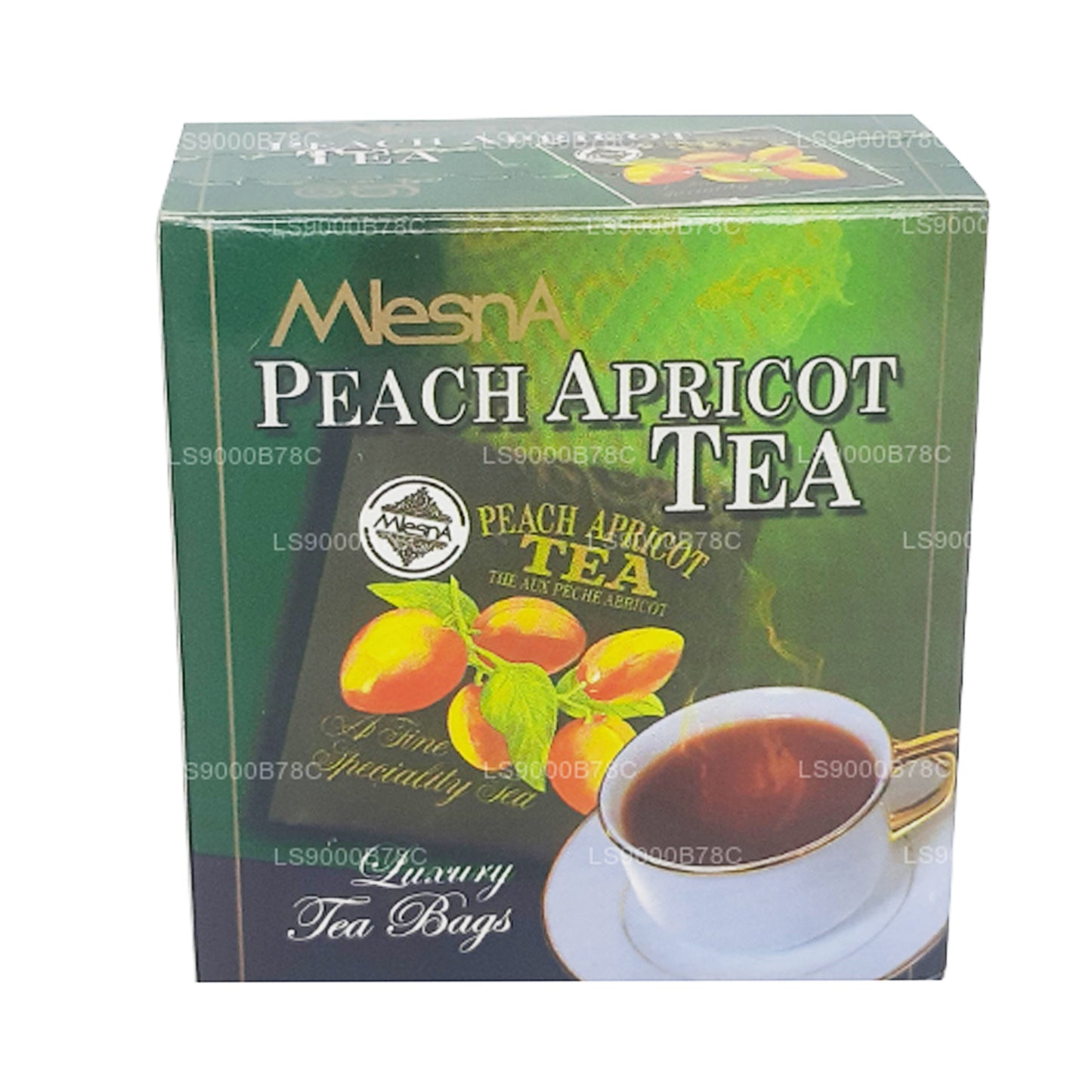 Té de melocotón y albaricoque Mlesna (20 g), 10 bolsitas de té de lujo