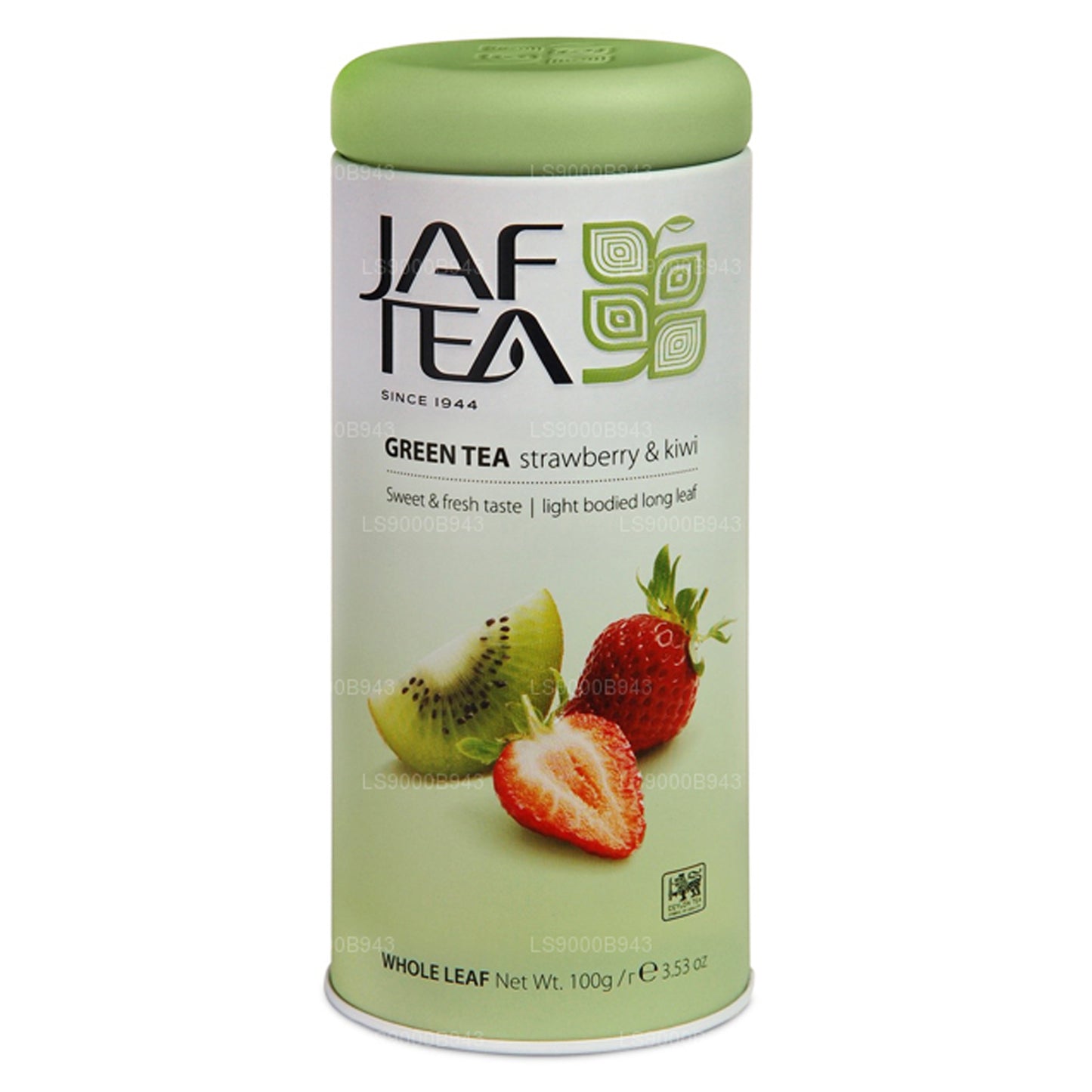 Jaf Tea Pure Green Collection, lata de fresas y kiwi (100 g)