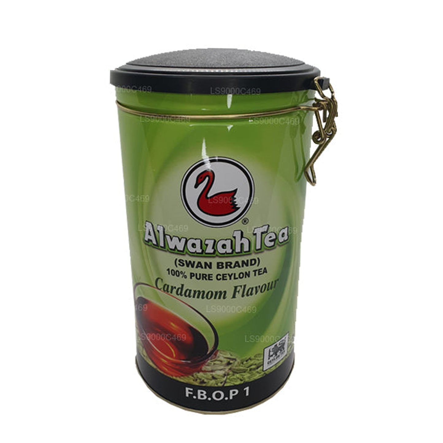 Té Alwazah con sabor a cardamomo (F.B.O.P1) en lata (300 g)