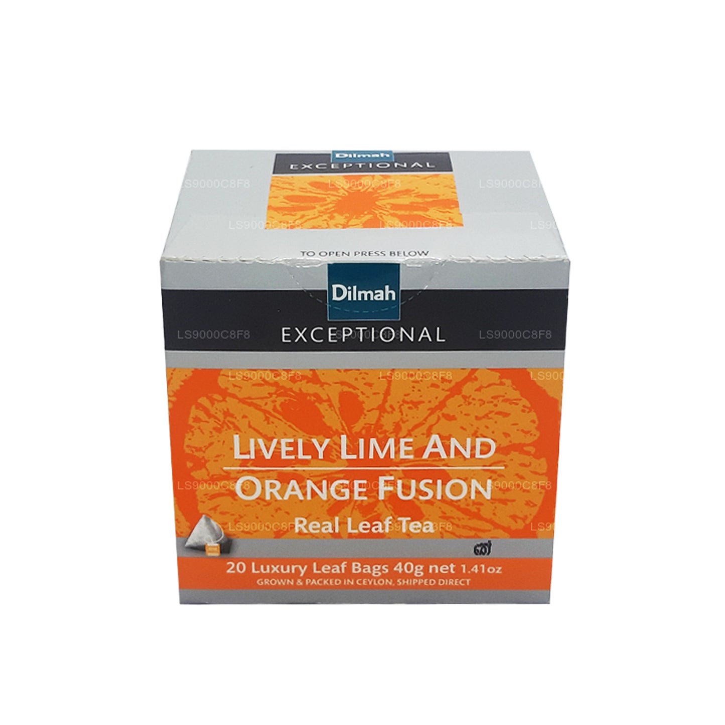 Dilmah Exceptional Lively Lime Fusion Té de hojas reales (40 g) 20 bolsitas de té