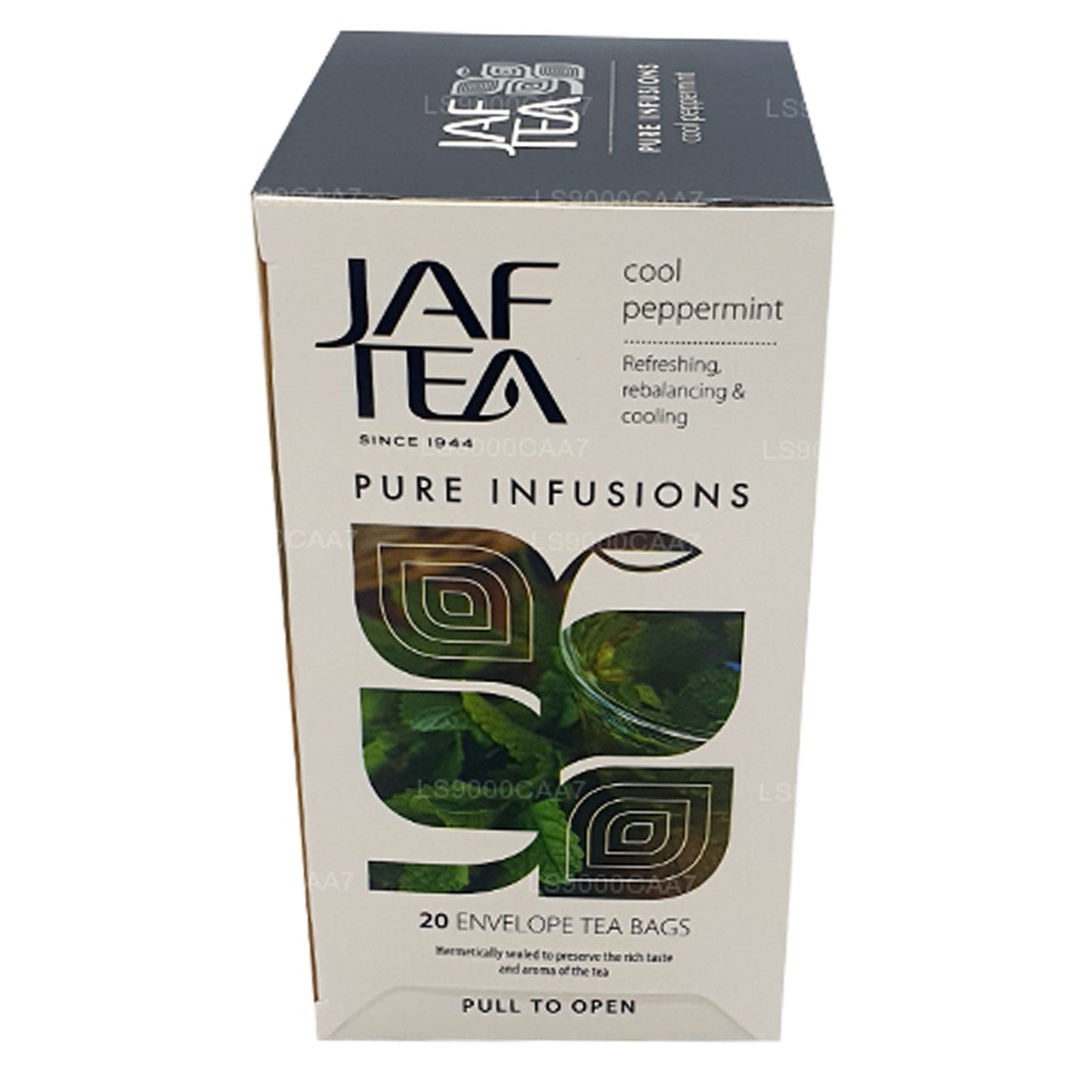 Bolsitas de té Jaf Tea Pure Infusions Collection Cool Mint en sobre (30 g)