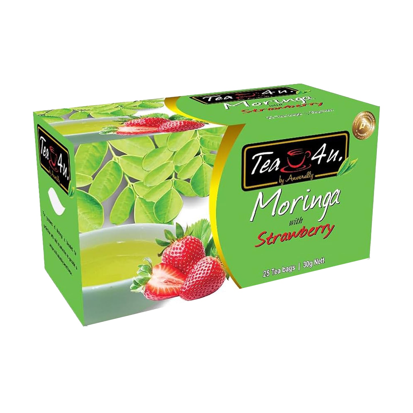 Tea4U Moringa con fresa (30 g) 25 bolsitas de té