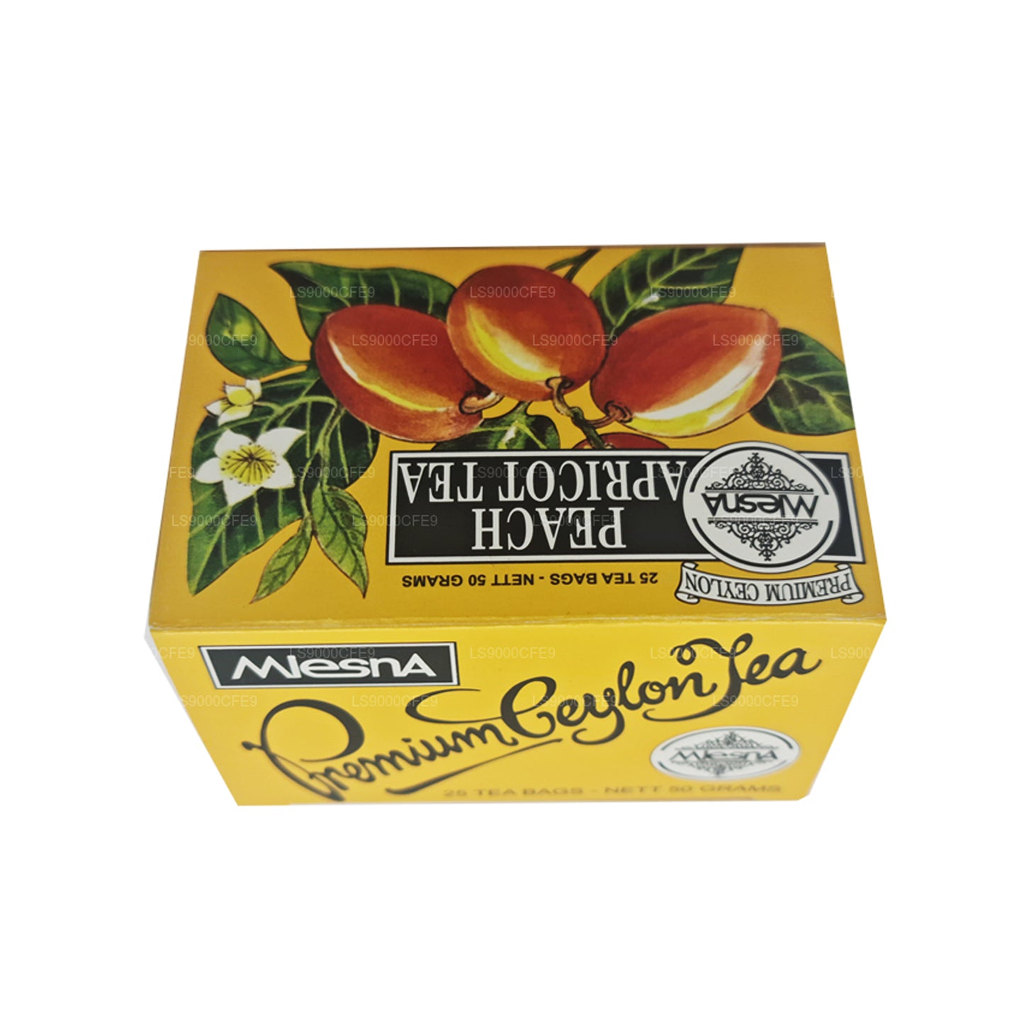 Té de melocotón y albaricoque Mlesna, 25 bolsitas de té (50 g)