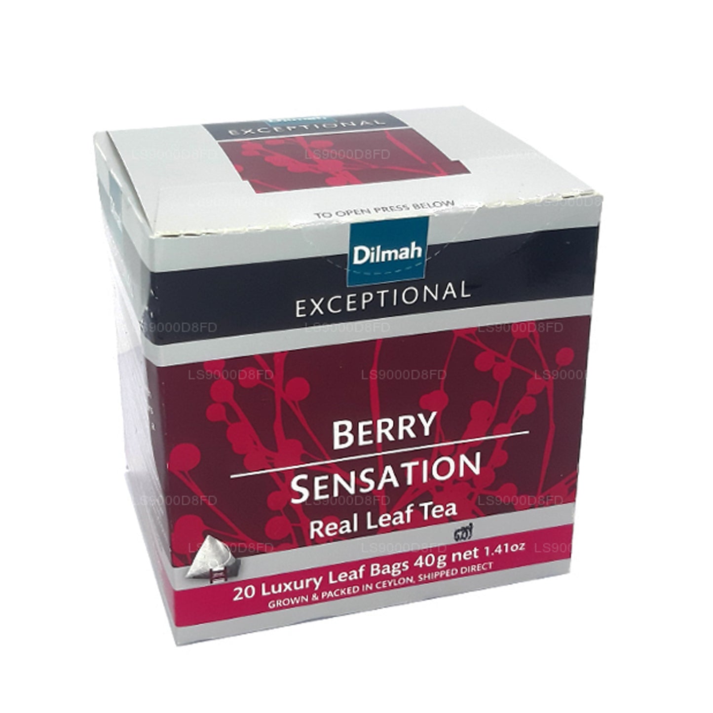 Té de hojas reales Dilmah Exceptional Berry Sensation (40 g) 20 bolsas de té