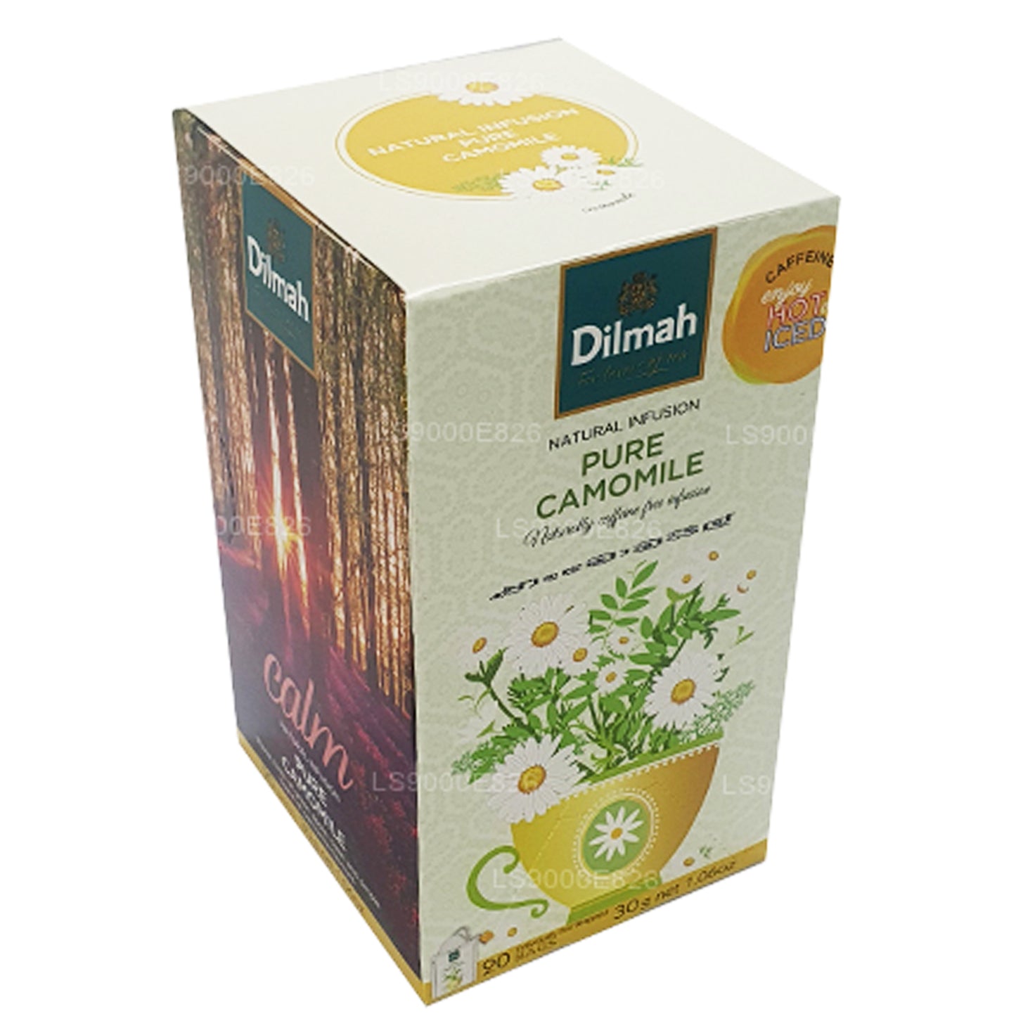 Flores de manzanilla pura Dilmah (30 g), 20 bolsitas de té