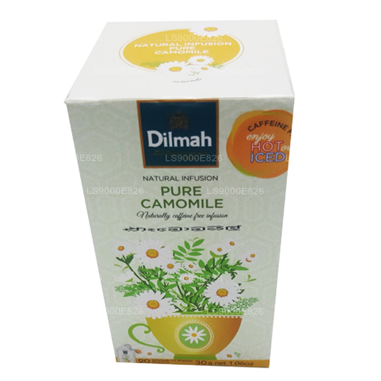 Flores de manzanilla pura Dilmah (30 g), 20 bolsitas de té