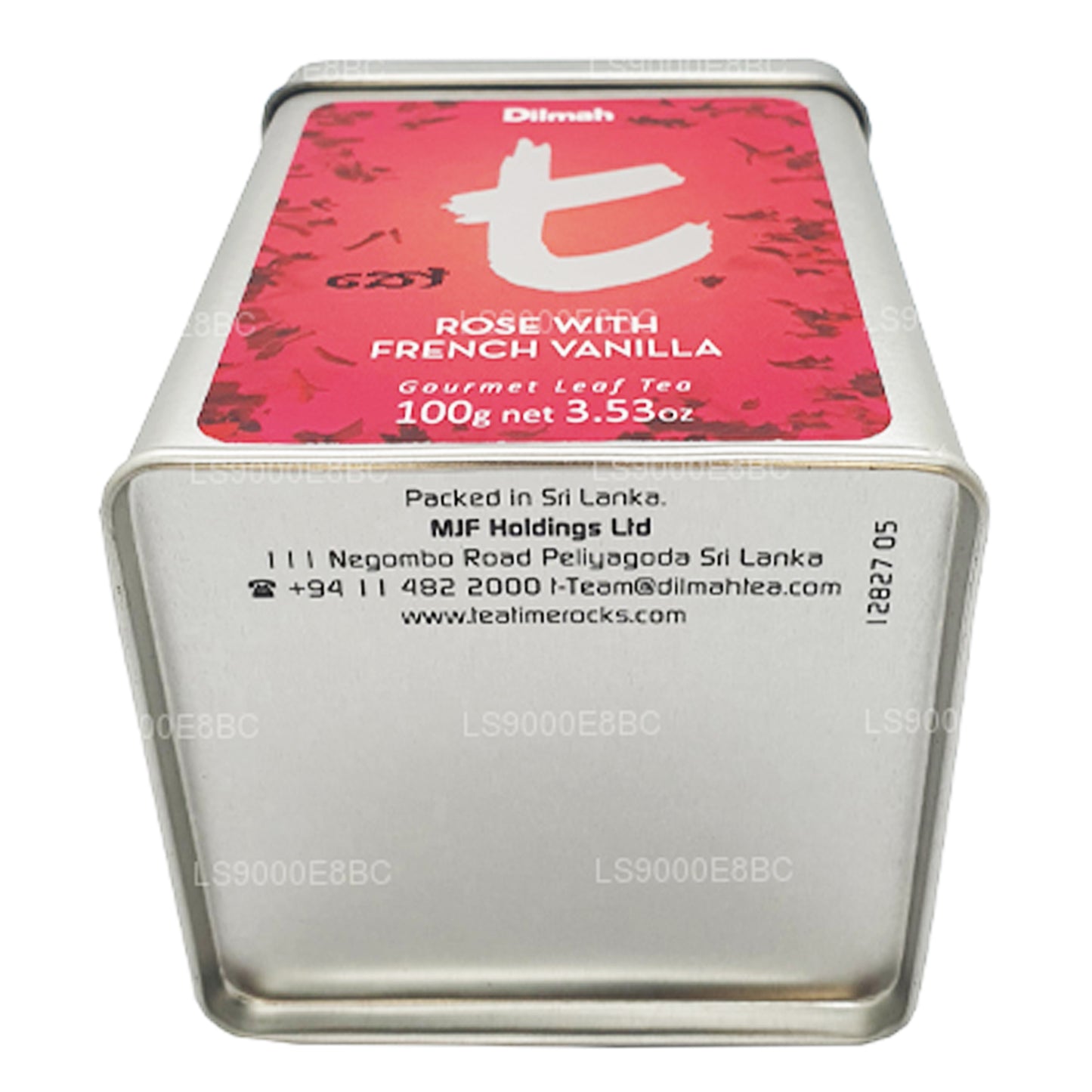 Té de rosas con hojas sueltas de vainilla francesa de la serie T de Dilmah (100 g)