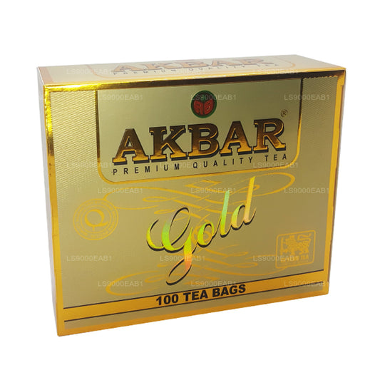 Té de Ceilán Akbar Gold Premium 100% puro (200 g) 100 bolsitas de té
