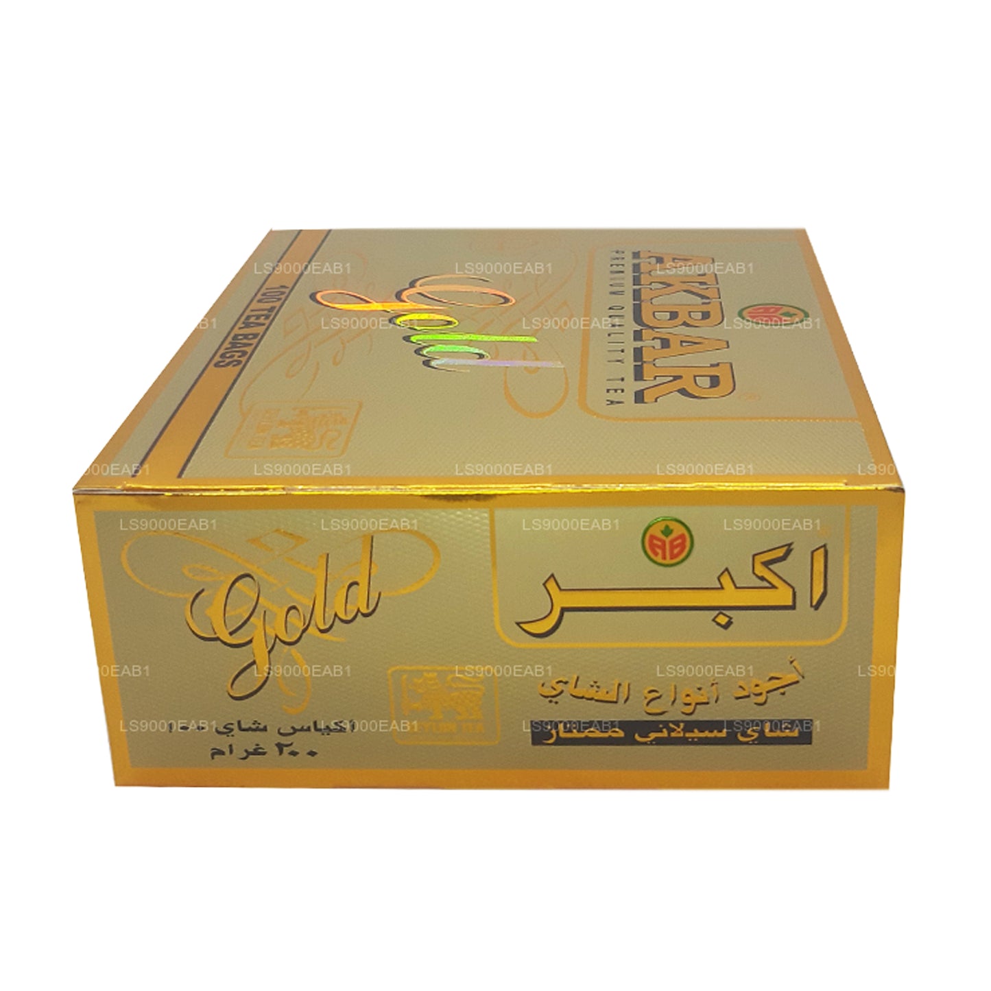 Té de Ceilán Akbar Gold Premium 100% puro (200 g) 100 bolsitas de té