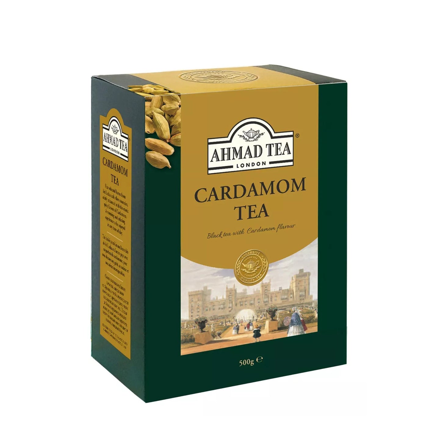 Cartón de té suelto Ahmad Cardamom (100 g)