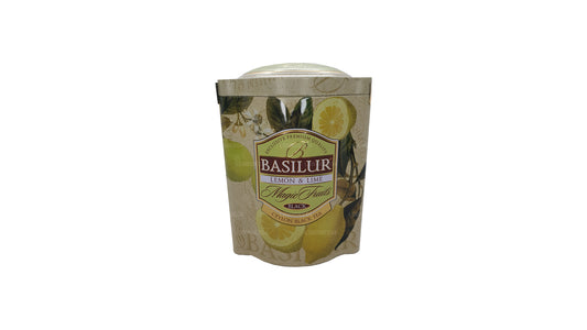 Carrito de lata Basilur Magic Fruits con limón y lima (100 g)