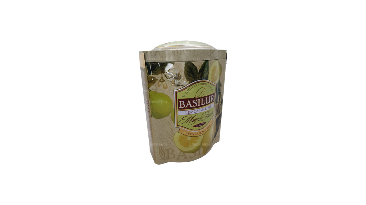 Carrito de lata Basilur Magic Fruits con limón y lima (100 g)