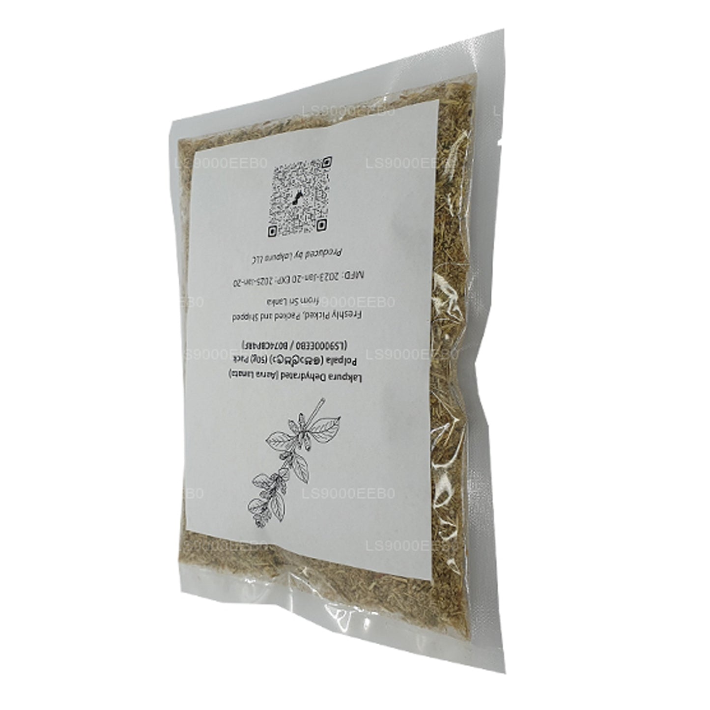 Paquete de polpala deshidratada Lakpura (Aerva Lanata) (100 g)