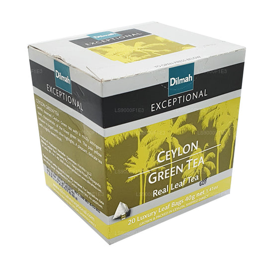 Té verde Dilmah Exceptional de Ceilán (40 g), 20 bolsitas de té