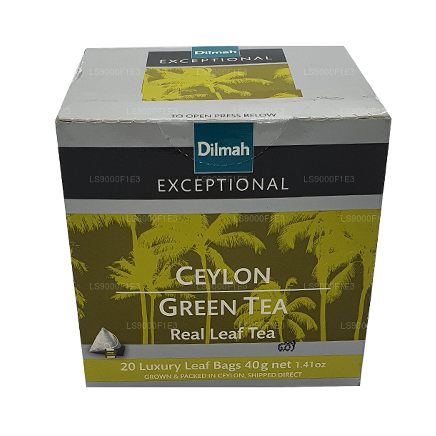 Té verde Dilmah Exceptional de Ceilán (40 g), 20 bolsitas de té