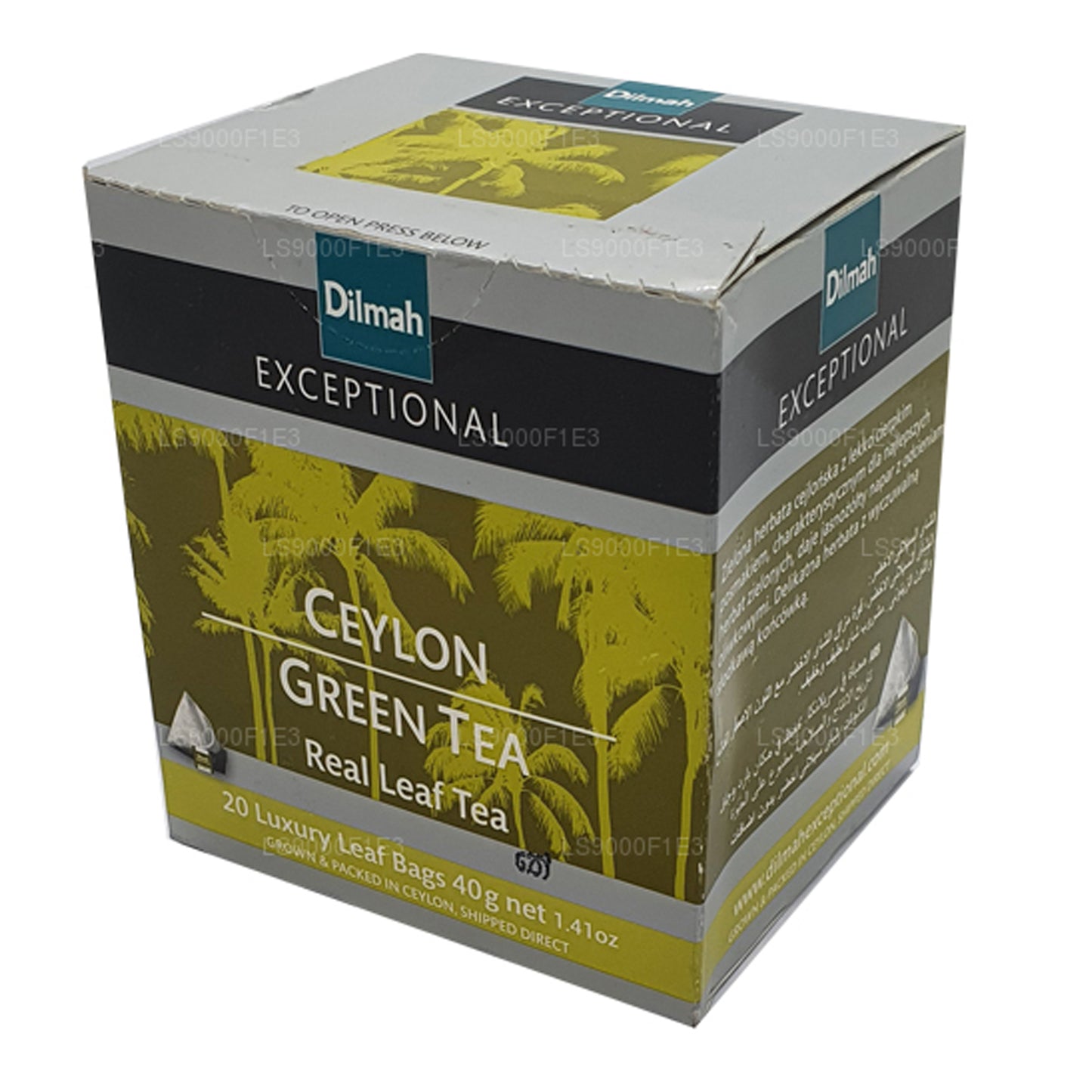 Té verde Dilmah Exceptional de Ceilán (40 g), 20 bolsitas de té