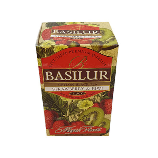 20 bolsitas de té Basilur de fresa y kiwi (50 g)