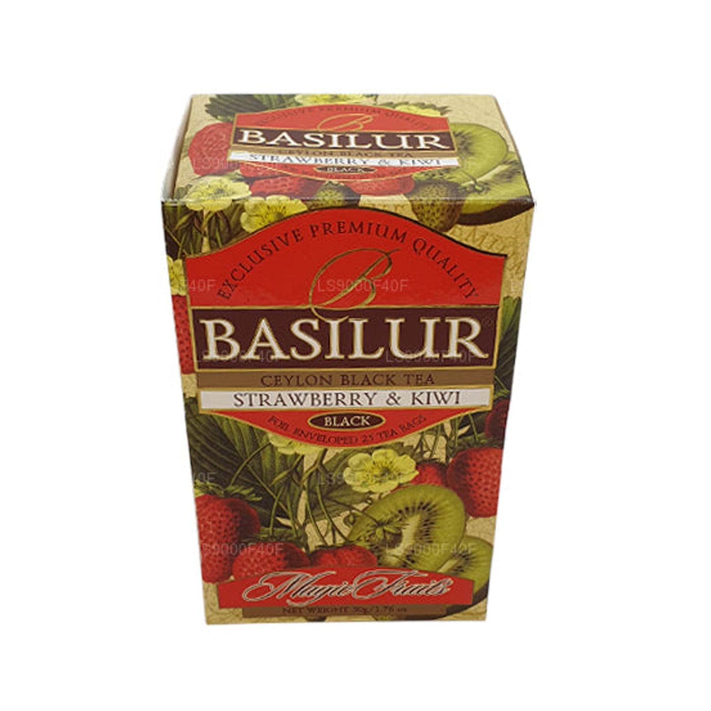 20 bolsitas de té Basilur de fresa y kiwi (50 g)